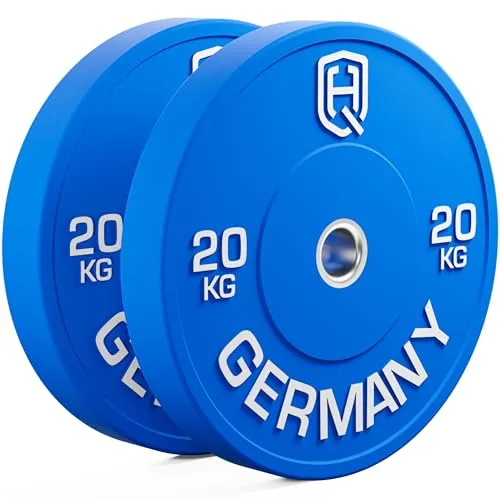 HQ Germany Premium Bumper Plates: 50mm Hantelscheiben Set