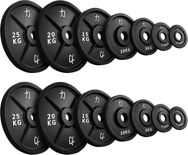 Strength Shop Gusseisen Hantelscheiben: Robuste 50mm Gewichtsscheiben für Langhantel