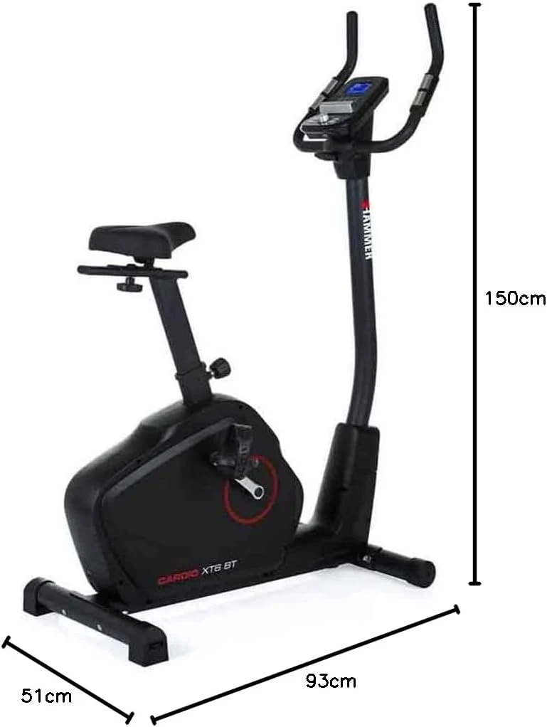 Hammer Cardio XT6/XT7 Ergometer Heimtrainer Fahrrad mit Bluetooth & App