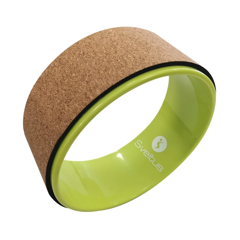 Yogarad Kork grün 32 cm, geeignet für Stretching, Gymnastik, Flexibilität, max. Belastbarkeit 100 Kg