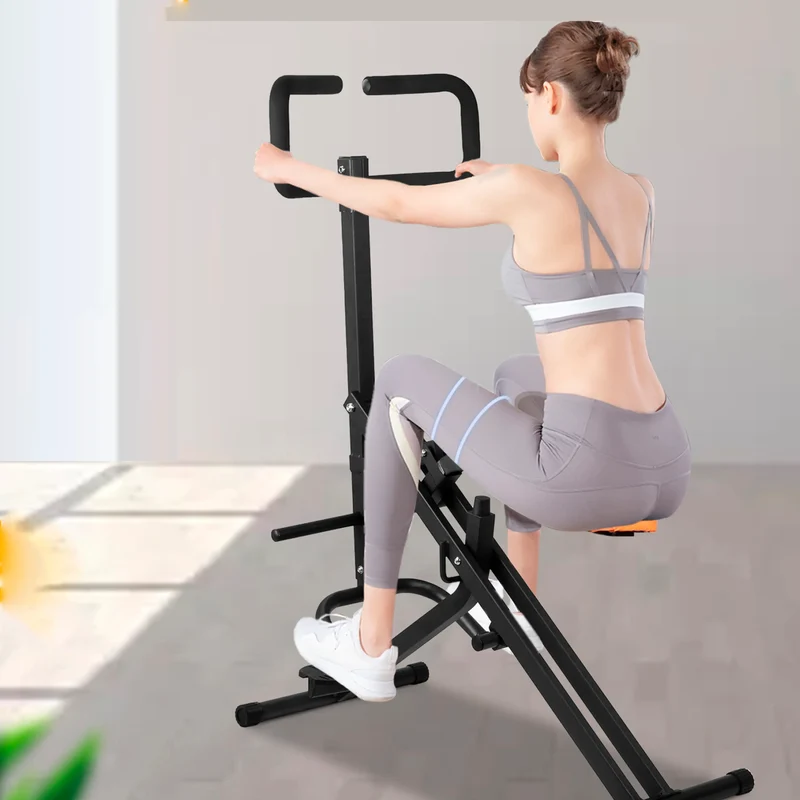 Crunch Fitness-Heimtrainer, Bauchtrainer zusammenklappbar, ergonomischer Griff