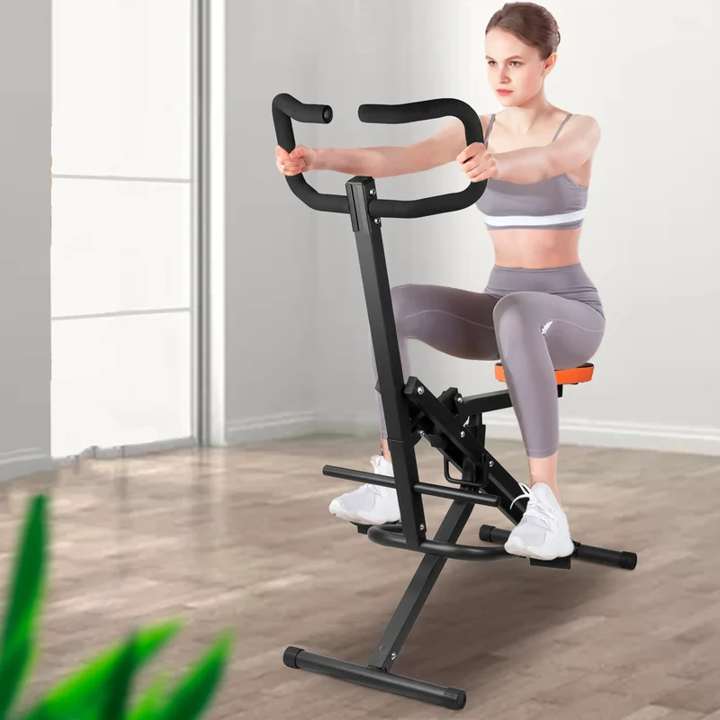 Crunch Fitness-Heimtrainer, Bauchtrainer zusammenklappbar, ergonomischer Griff