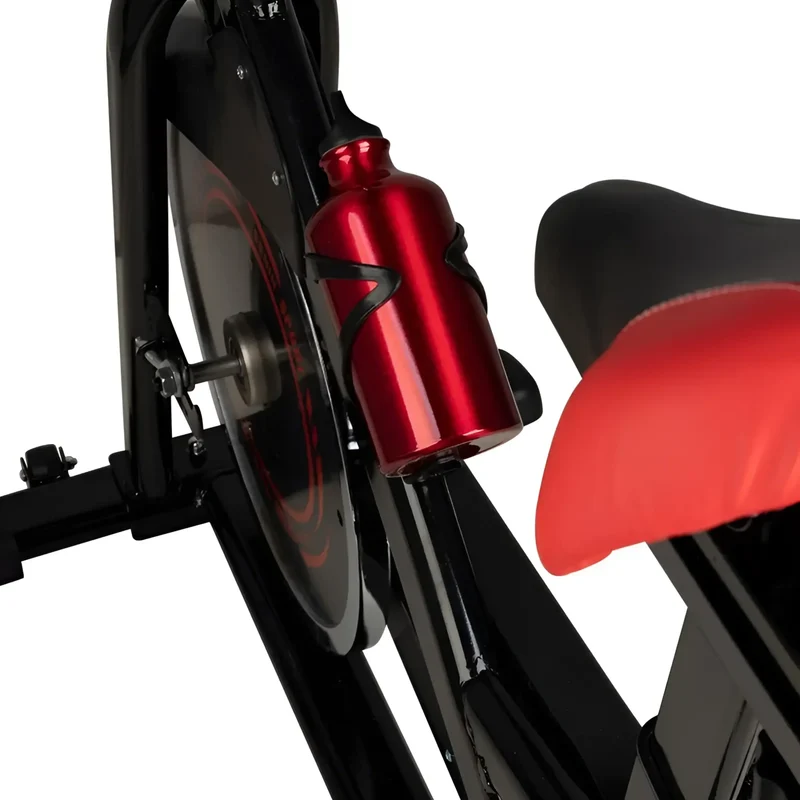 Heimtrainer Speed-Bike Fahrrad, ergonomisches Design, mit LCD-Multifunktionsdisplay und Handyhalterung, Gel-Sattel