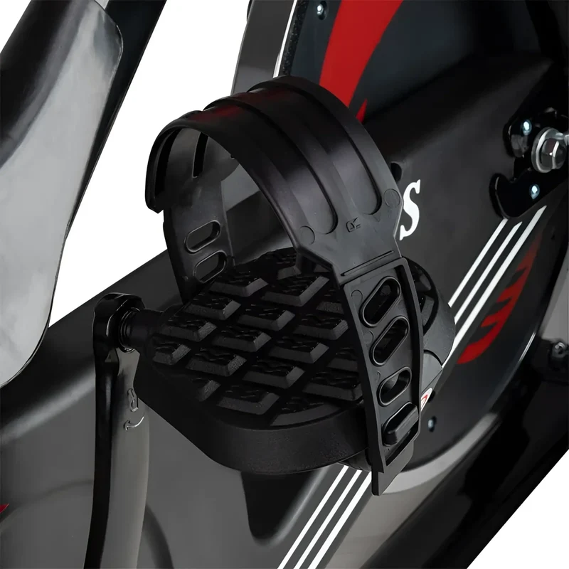 Heimtrainer Speed-Bike Fahrrad, ergonomisches Design, mit LCD-Multifunktionsdisplay und Handyhalterung, Gel-Sattel