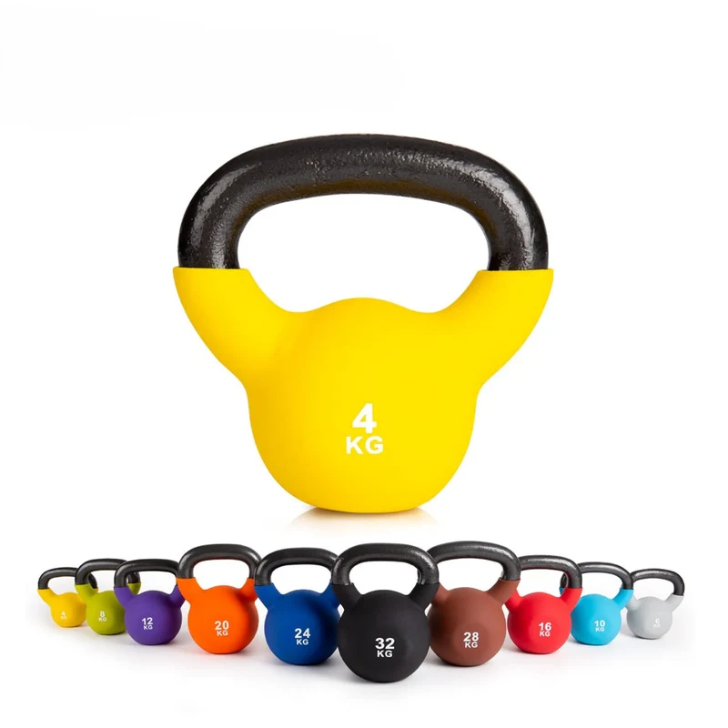 Kettlebell, Gusseisen, verschiedene Gewichtsklassen, 4-32 Kg, multifunktionales Trainingszubehör