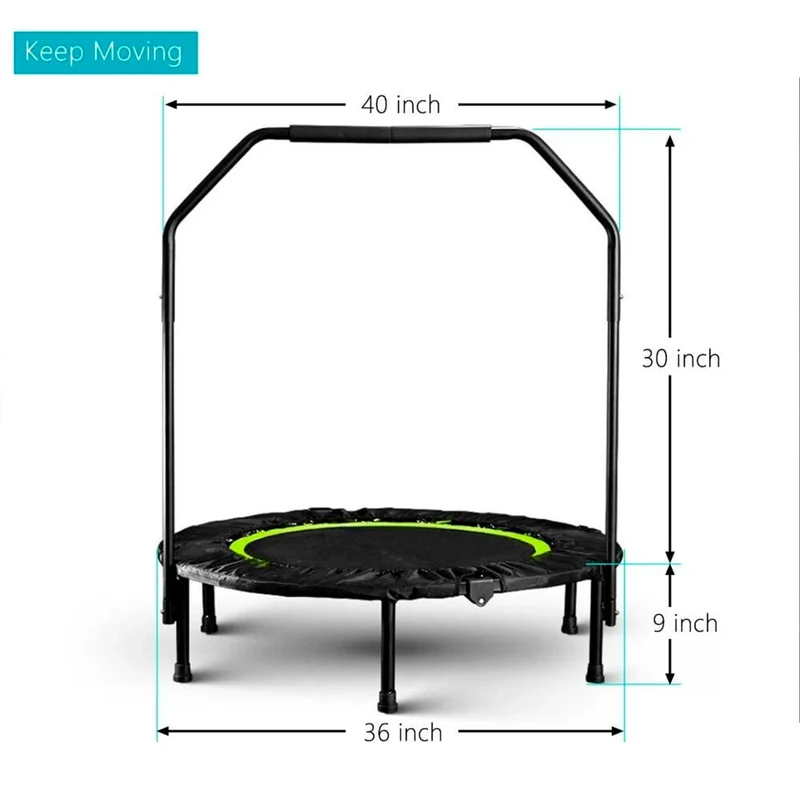 Fitness Trampolin, stabiler Griff, perfekter Halt, max. Tragegewicht 150 Kg