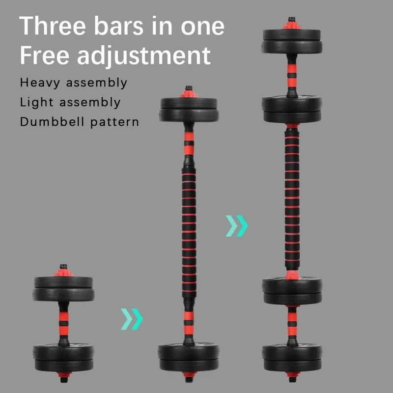 Profi Hantel-Set Multifunktional, 15Kg-20Kg-25Kg-30Kg, ergonomische Griffe für perfektes Griffgefühl, sichere und einfache Verschraubung