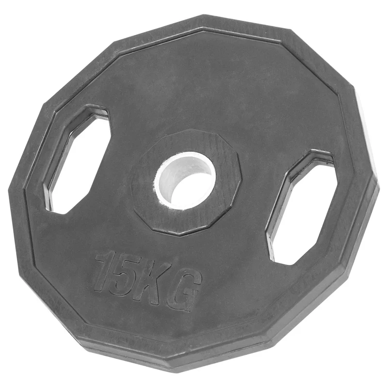 Hantelscheiben aus Vollgummi, 1,25-25 Kg, geräuscharm beim Absetzen