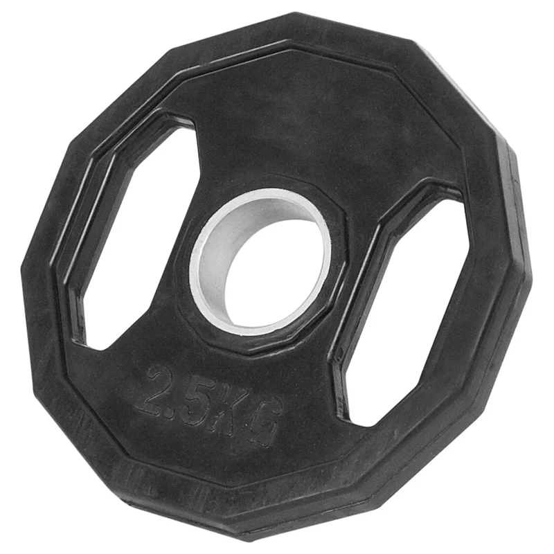 Hantelscheiben aus Vollgummi, 1,25-25 Kg, geräuscharm beim Absetzen