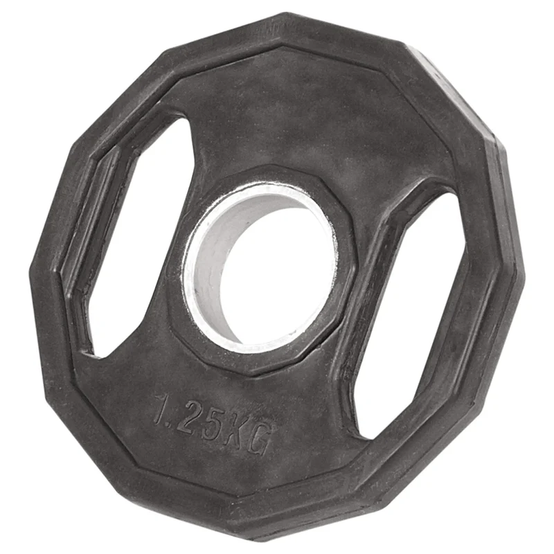 Hantelscheiben aus Vollgummi, 1,25-25 Kg, geräuscharm beim Absetzen