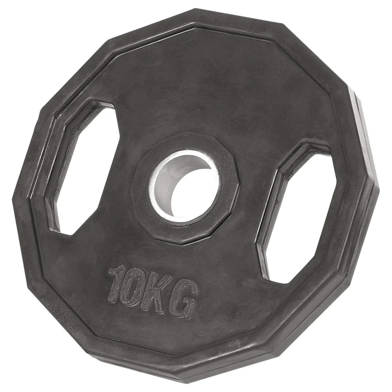 Hantelscheiben aus Vollgummi, 1,25-25 Kg, geräuscharm beim Absetzen