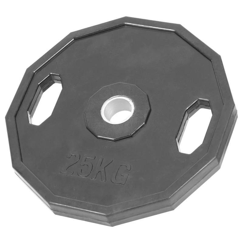 Hantelscheiben aus Vollgummi, 1,25-25 Kg, geräuscharm beim Absetzen