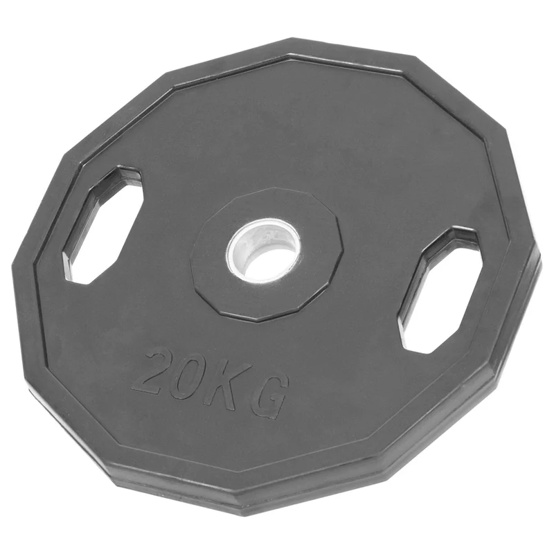 Hantelscheiben aus Vollgummi, 1,25-25 Kg, geräuscharm beim Absetzen