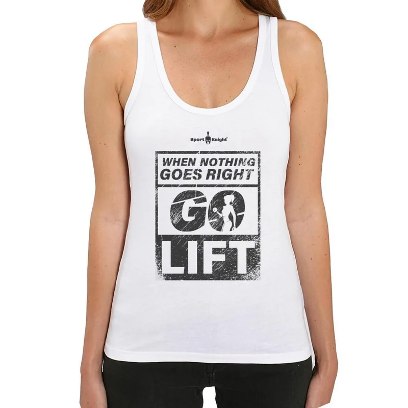 Sport-Knight® Damen Fitness Tanktop "When Nothing Goes Right Go Lift"
