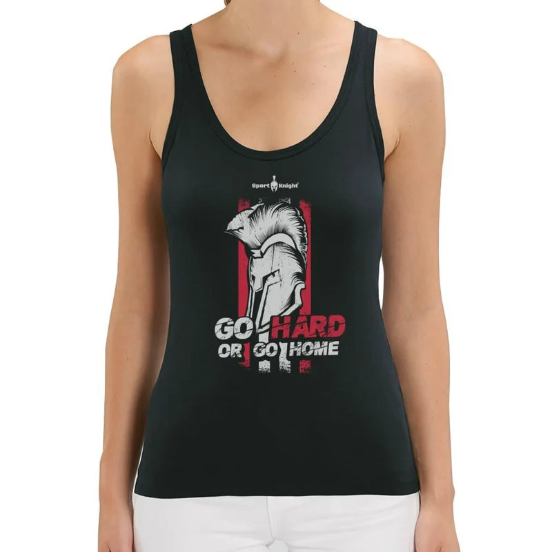 Sport-Knight® Damen Fitness Tanktop "Go Hard or Go Home"
