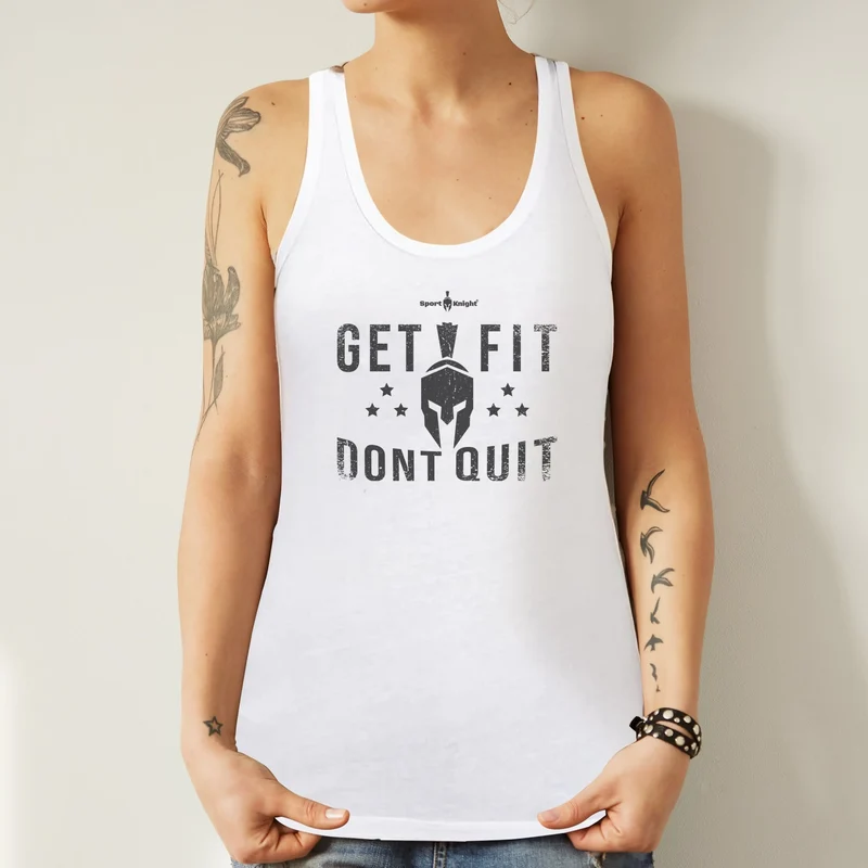 Sport-Knight® Damen Fitness Tanktop "Get Fit Dont Quit"