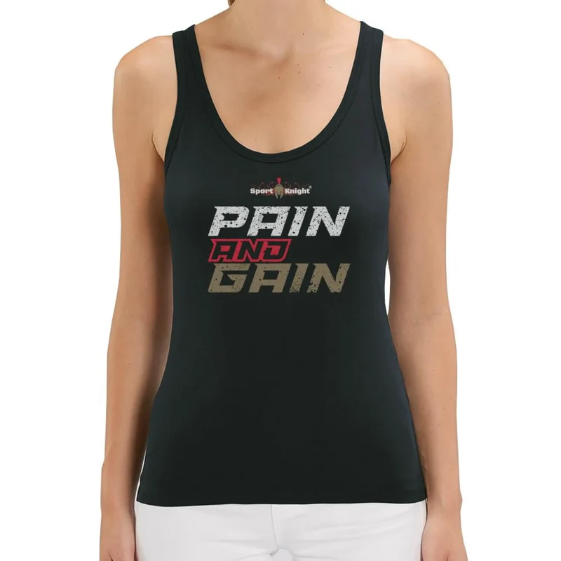 Sport-Knight® Damen Fitness Tanktop "Pain and Gain"