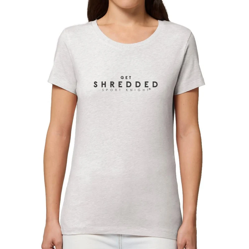 Sport-Knight® Damen Fitness T-Shirt Organisch "Get Shredded" Premium