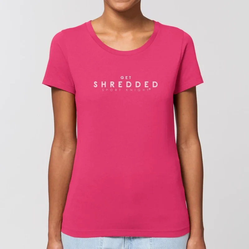 Sport-Knight® Damen Fitness T-Shirt Organisch "Get Shredded" Premium