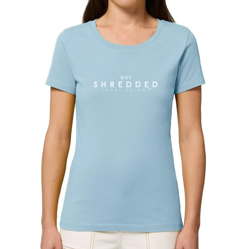 Sport-Knight® Damen Fitness T-Shirt Organisch "Get Shredded" Premium