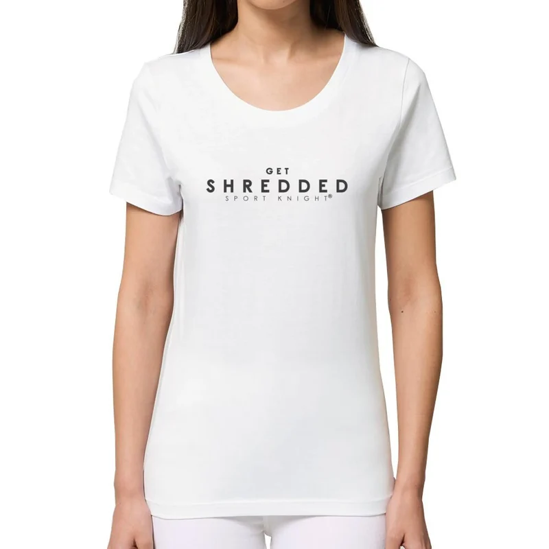 Sport-Knight® Damen Fitness T-Shirt Organisch "Get Shredded" Premium