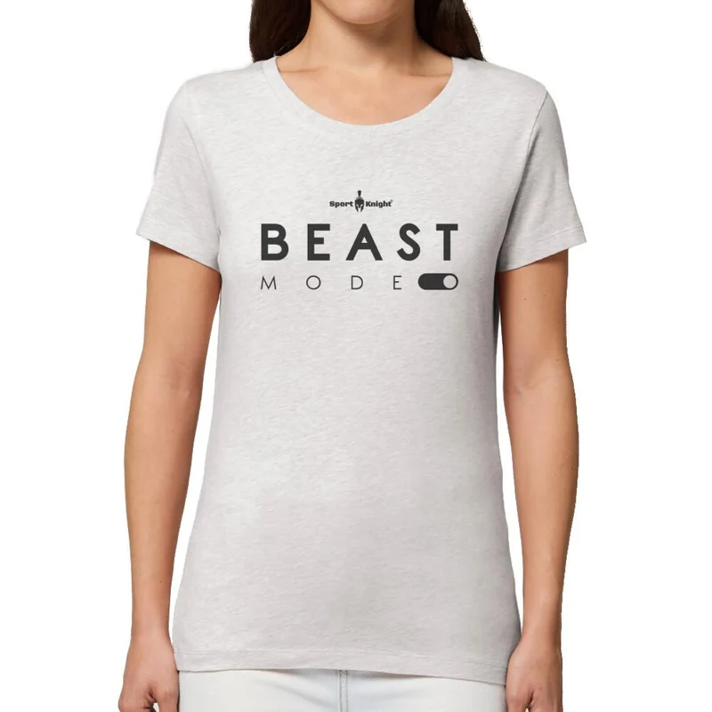 Sport-Knight® Damen Fitness T-Shirt "Beast Mode On" Organisch Premium