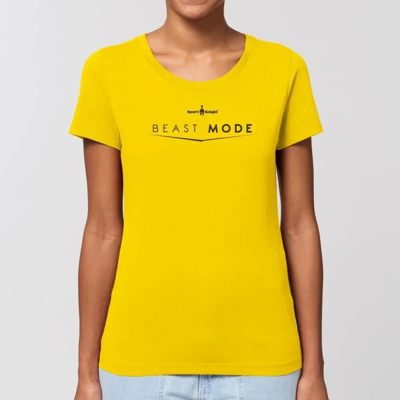 Sport-Knight® Damen Fitness T-Shirt "Beast Mode" Organisch Premium