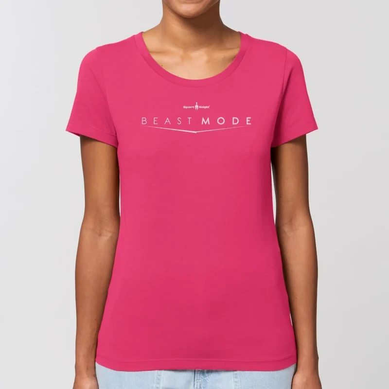 Sport-Knight® Damen Fitness T-Shirt "Beast Mode" Organisch Premium