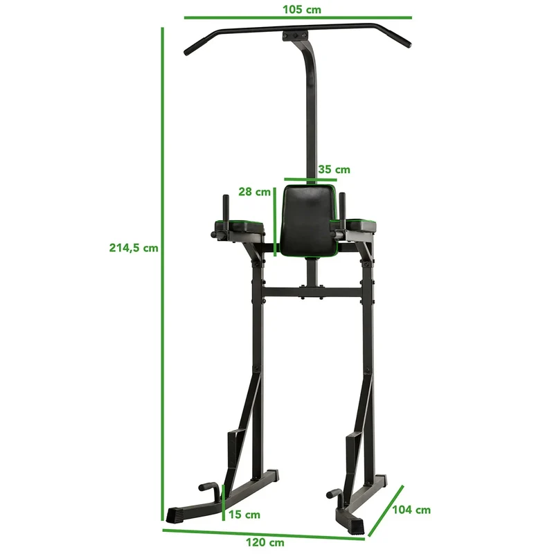 Multifunktionsturm mit Polsterung, Homegym Turm, rutschfeste Griffe