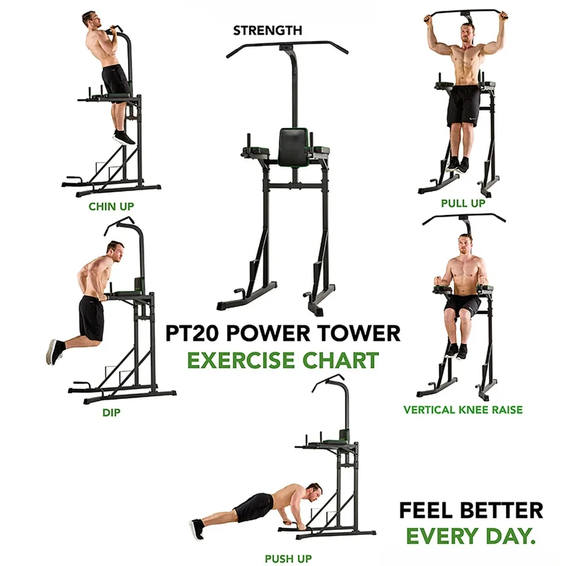 Multifunktionsturm mit Polsterung, Homegym Turm, rutschfeste Griffe