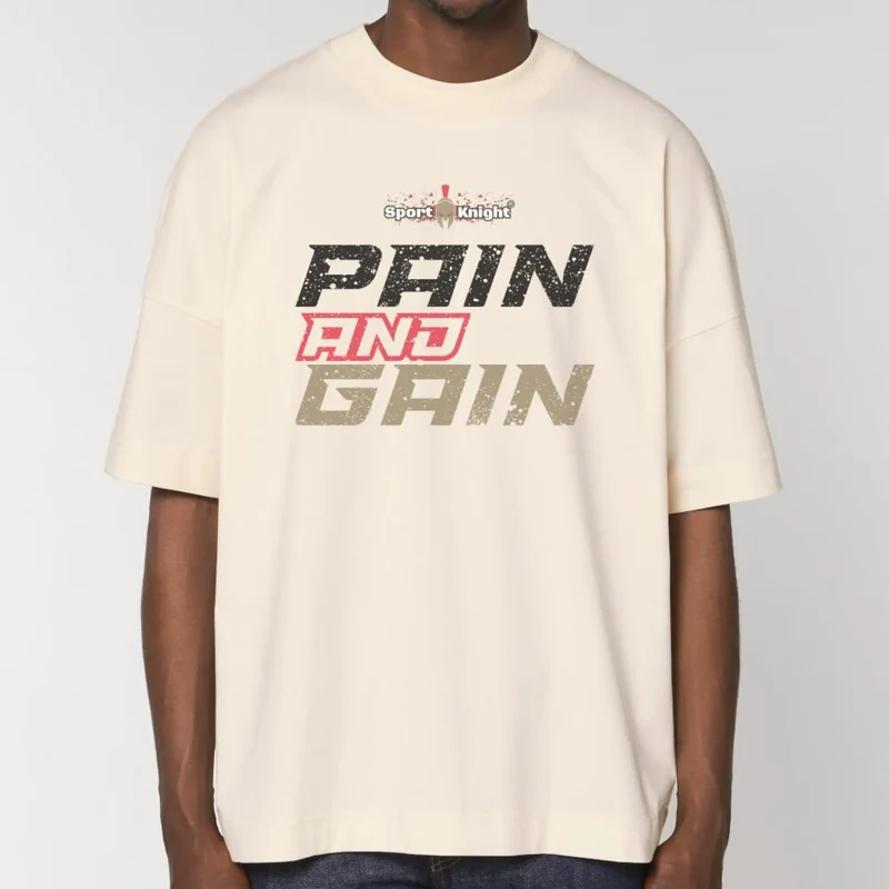 Sport-Knight® Herren Oversize T-Shirt "Pain and Gain"