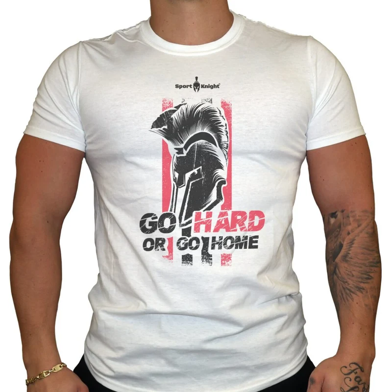 Sport-Knight® Herren Fitness T-Shirt "Go Hard or Go Home"