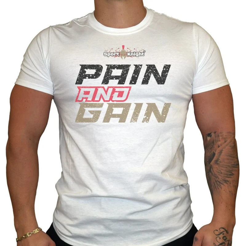 Sport-Knight® Herren Fitness T-Shirt "Pain and Gain"