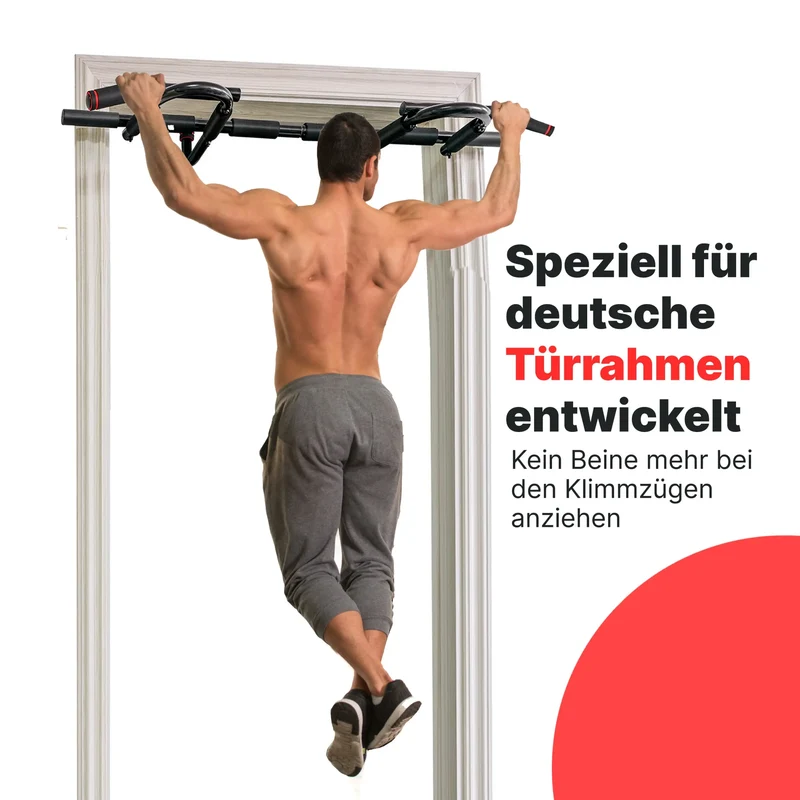 Klimmzugstange Einhängbar, klappbar und platzsparend, strapazierfähig und rutschfest, Belastung bis 100 Kg