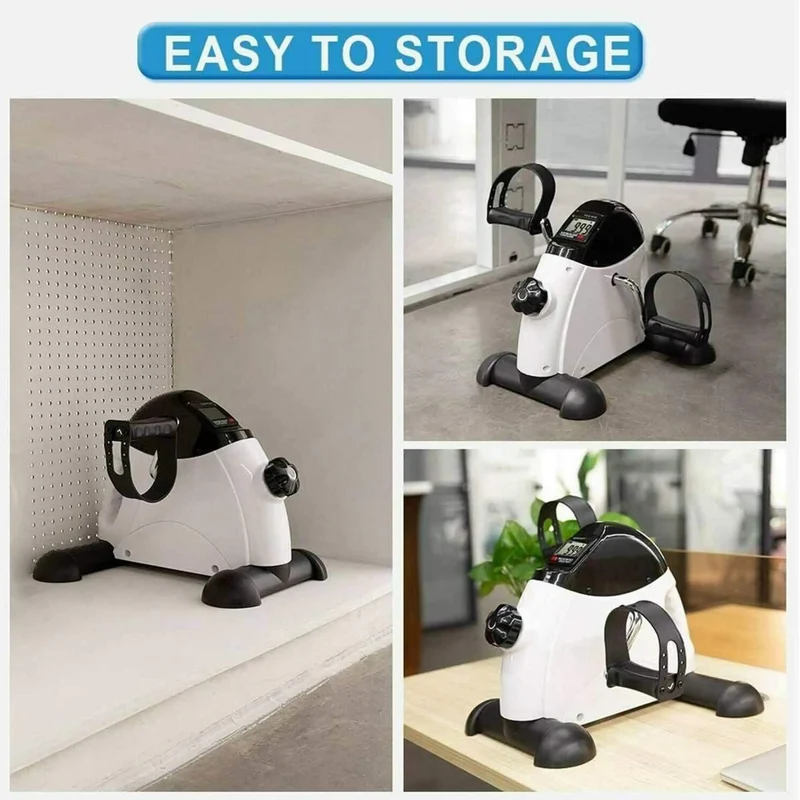 Mini Heimtrainer, mit LCD-Multifunktionsanzeige, Widerstand beliebig verstellbar, mit Anti-Rutsch-Gummis