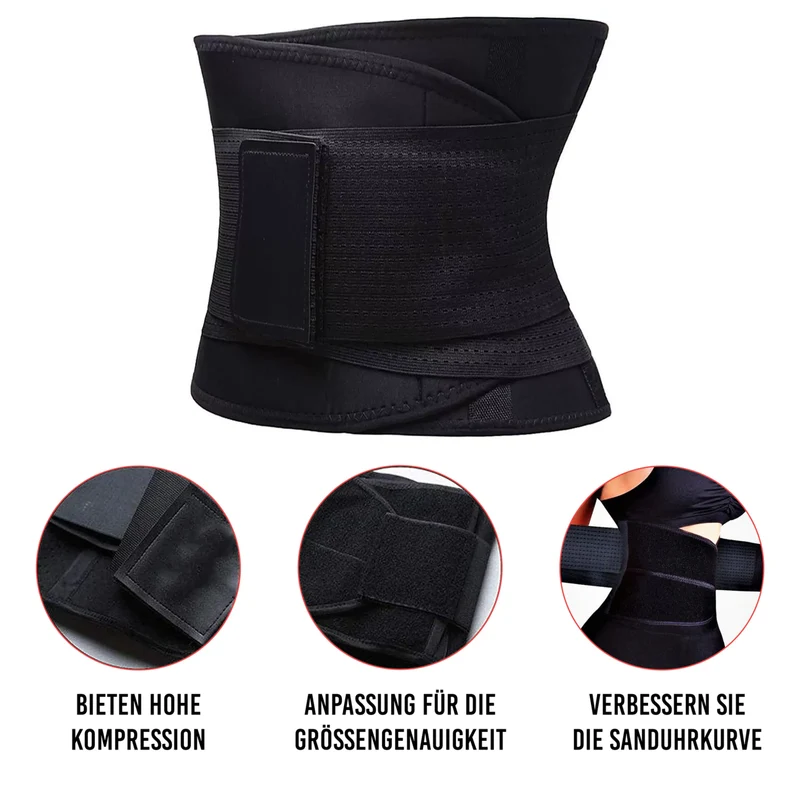 Hula Hoop - Fitness Gürtel - Deluxe, Schwitzgürtel, Bauchweggürtel, Waist Trainer