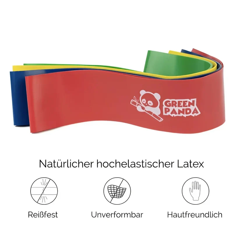 Resistance Bänder 4er-Set, inklusive Tragetasche, bis zu 18 Kg Widerstand, vielseitig einsetzbar