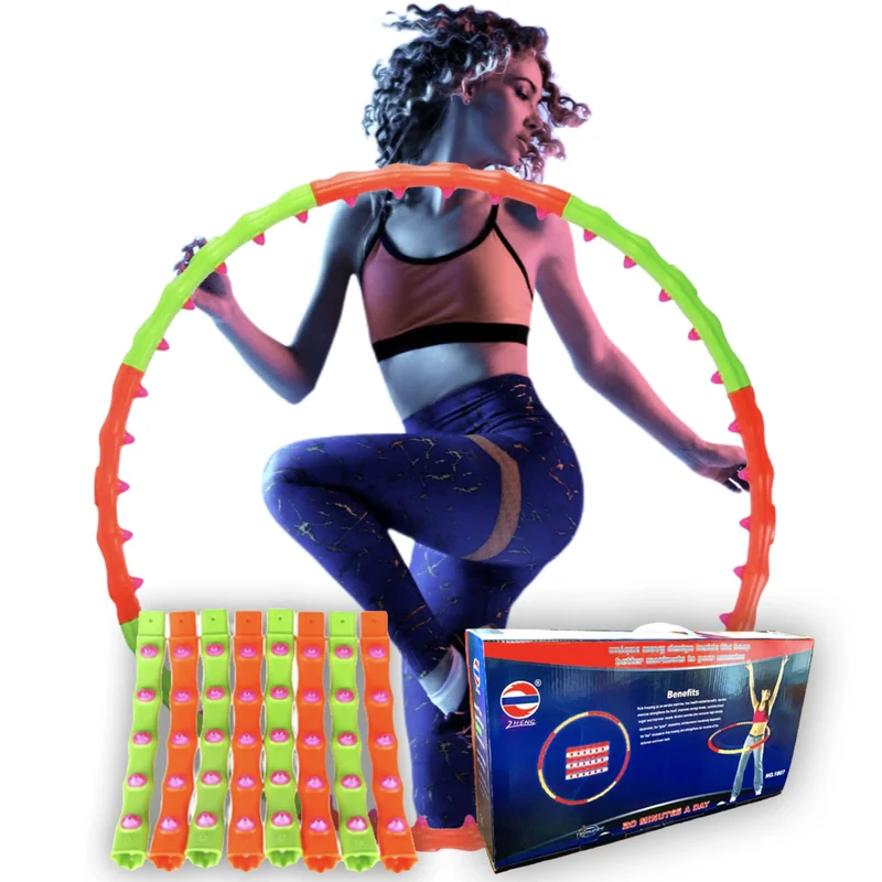 Hula Hoop Reifen Premium, Magnet-Massage-Noppen BIG Fitness