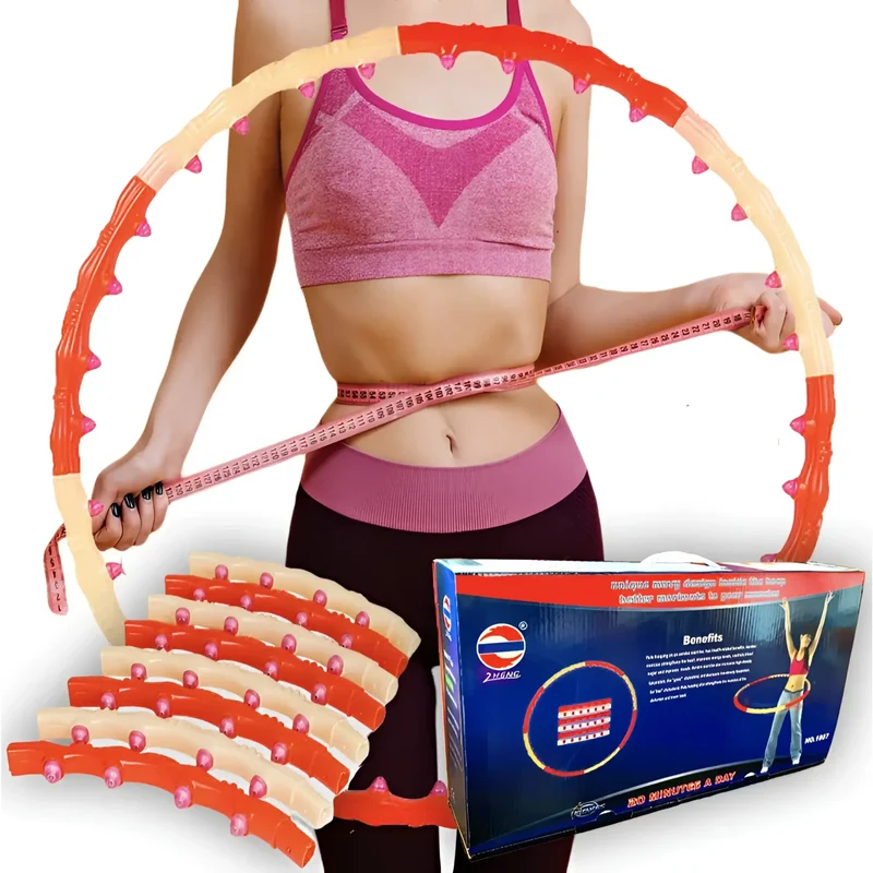 Hula Hoop Reifen Premium, Magnet-Massage-Noppen Fitness