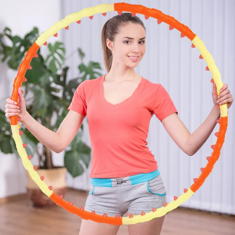 Hula Hoop Reifen Premium, Magnet-Massage-Noppen Fitness