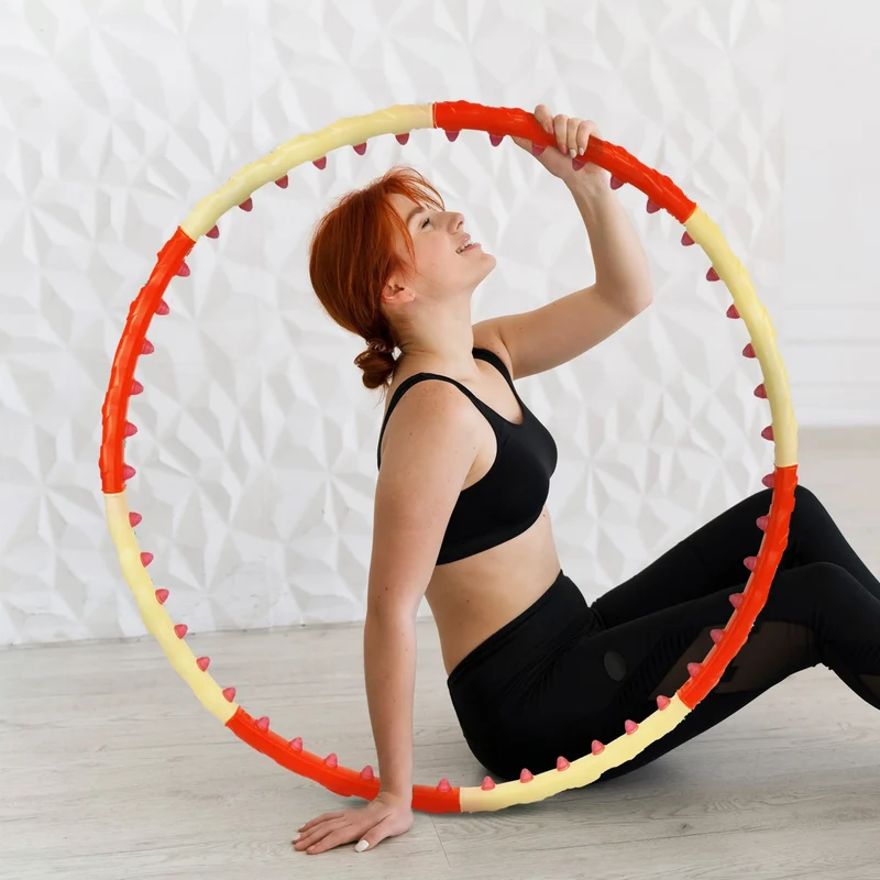 Hula Hoop Reifen Premium, Magnet-Massage-Noppen Fitness